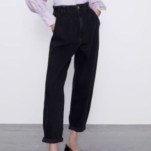 Zara Paperbag Jeans Size 4